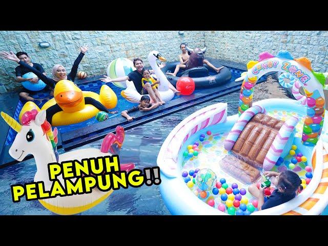 PENUHI KOLAM RENANG DENGAN PELAMPUNG‼️ SERU BANGET‼️