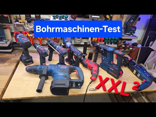 XXL² Bohrmaschinen + Bohrer-Test in Stein  mit Tipps & Tricks 