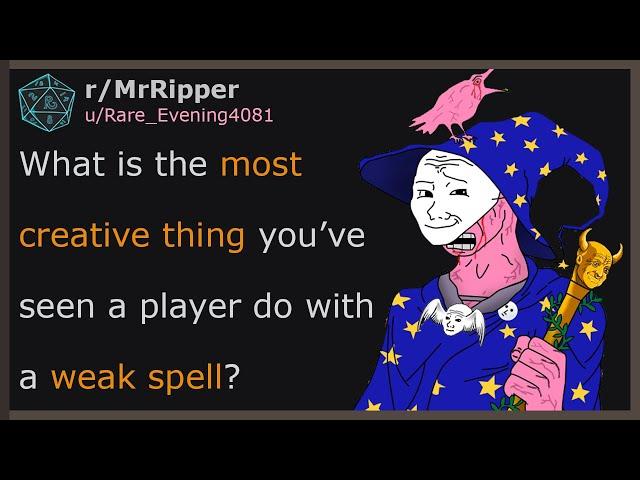 What is the most creative thing you’ve seen a player do with a weak spell? #dnd