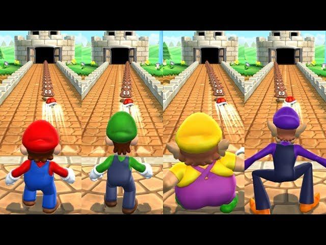 Mario Party 9 Step It Up - Mario vs Luigi vs Wario vs Waluigi Master Difficulty Gameplay