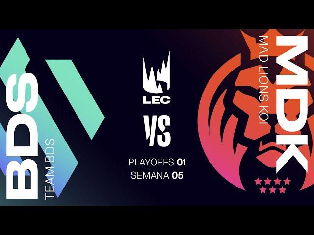 TEAM BDS VS MAD LIONS KOI - MAPA 1 - PLAYOFFS 1 - LEC - VERANO 2024 - LEAGUE OF LEGENDS