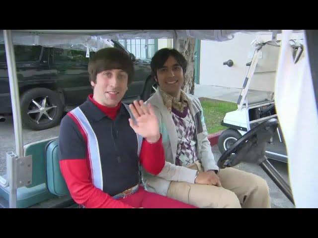 Big Bang Theory Funny Behind the Scene |Set tour| Raj & Howard