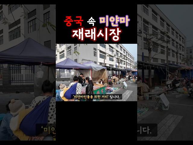 운남성) 중국의 외국인 노동자 밀집지역(한국의 대림,안산)