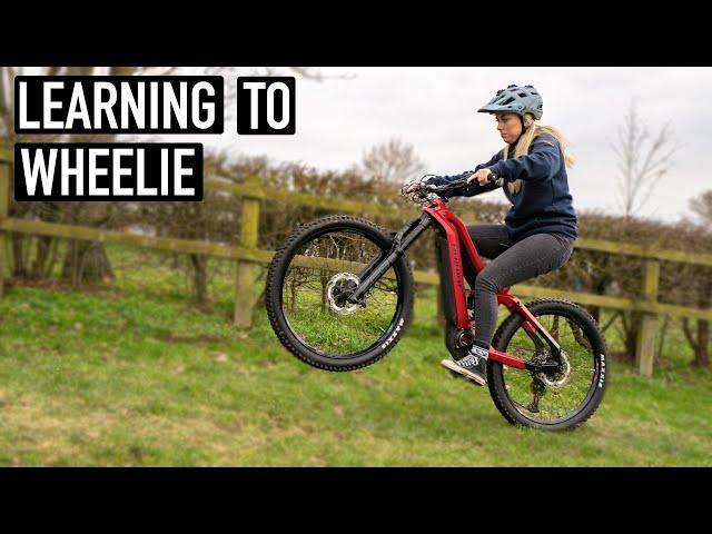 LEARNING TO WHEELIE MY EBIKE!