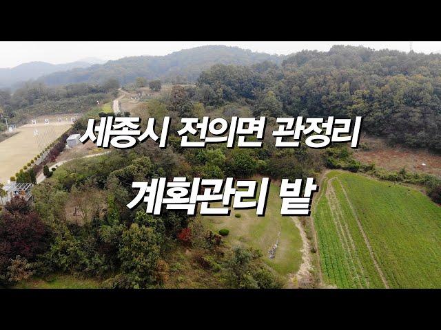 세종시 전의면 관정리 계획관리 밭 779평 매매 - 2억  [세종시참착한부동산]