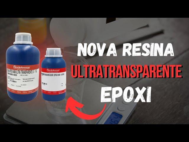 Nova Resina ultra transparente e com proteção UV. Madeira, Piso, Artesanato, Mesa e outros.