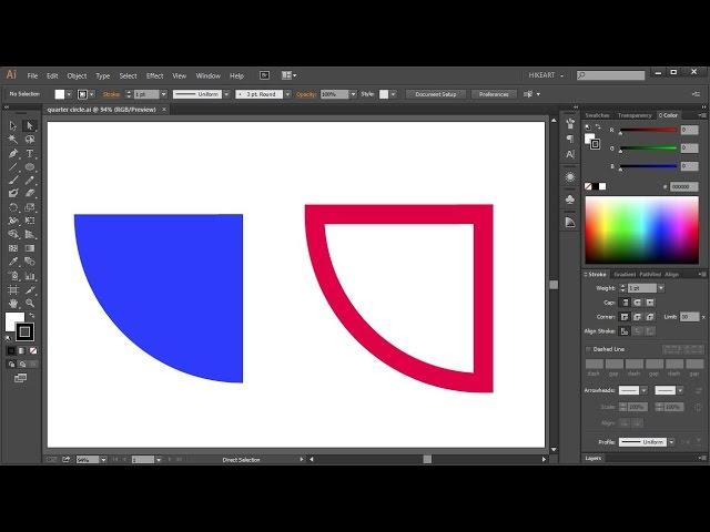 How to Draw a Quarter Circle in Adobe Illustrator