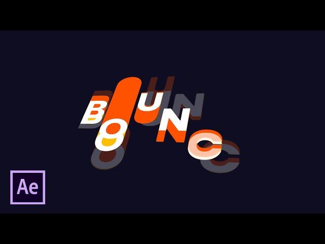 Smooth Bouncing Text Animation in After Effects - After Effects Tutorial