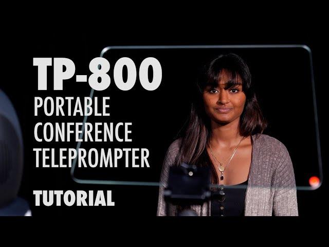 Datavideo TP-800 Portable Conference Teleprompter - How to Set Up and Operate