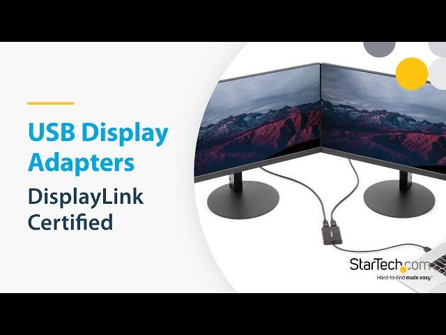 USB-A Display Adapter Family / DisplayLink | StarTech.com