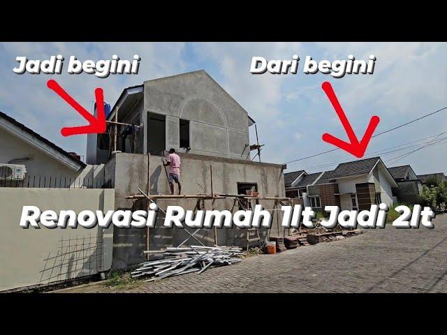 Progress Eksterior!! Renovasi Rumah 1 Lantai Dijadikan 2 Lantai