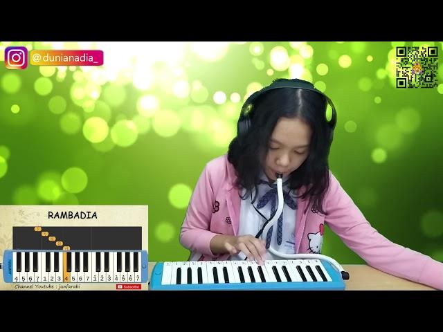 Pianika Lagu RAMBADIA ️ Lagu Daerah Nusantara Sumatera Utara ️ Dunia Nadia Collab @junfarabi