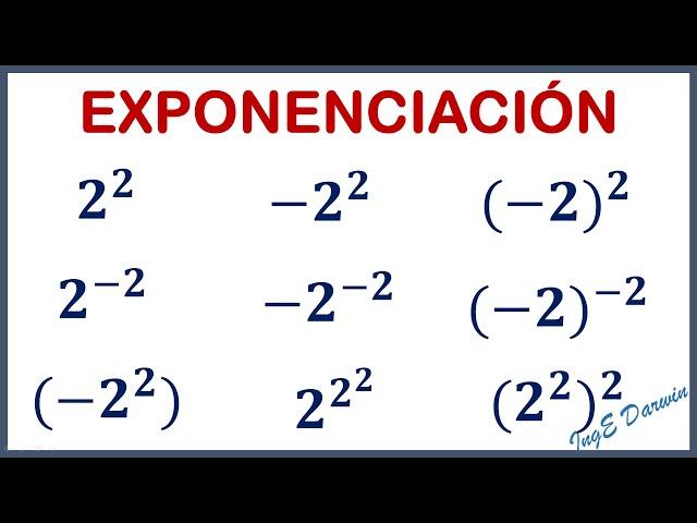 9 ejercicios de EXPONENCIACIÓN que debes resolver.