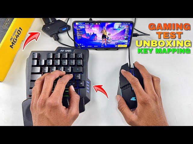 Keyboard or mouse and ANT Esports MG401 unboxing and gaming test setup key mapping full tutorial