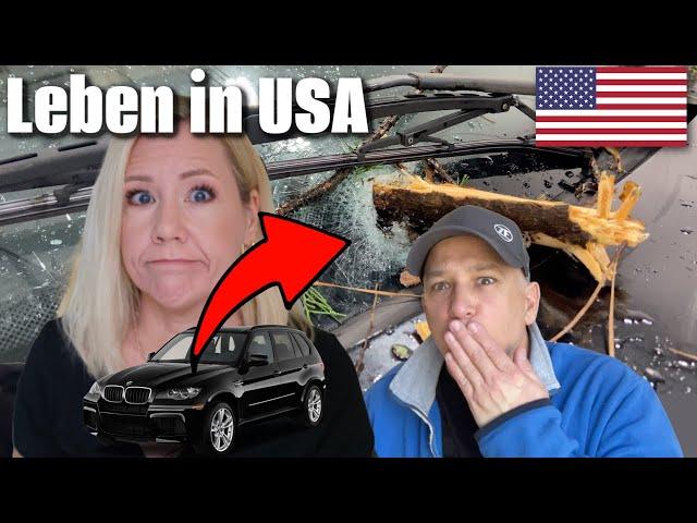 Heftiger Sturm: Ein Baum fällt auf unser Auto! | Leben in den USA