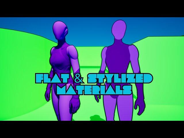 How to Make Flat and Stylized Materials in Unreal Engine 5!