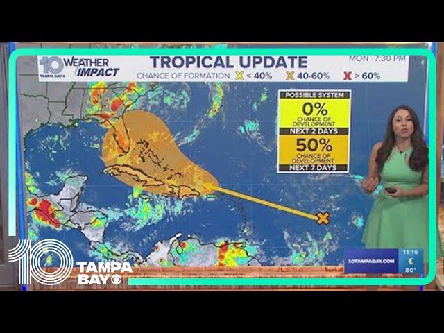 Tracking the Tropics: Disturbance has 50% chance of developing this week