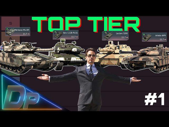 TOP TIER TANKS TIER LIST  (1/3) // War Thunder