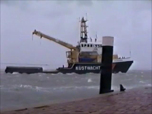 Friesland losgeraakt door storm 199?