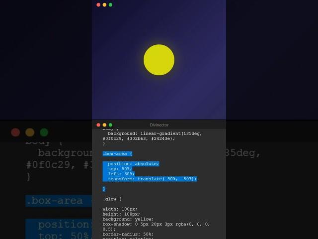 Glowing Pulse CSS Animation #shorts