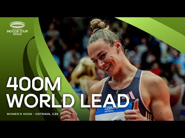 Klaver powers to 400m world lead  | World Indoor Tour 2024