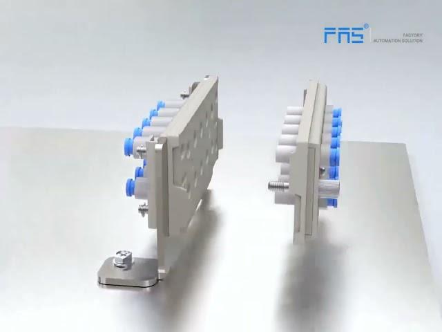 Electric and Pneumatic Multi-Connector Tube Panel