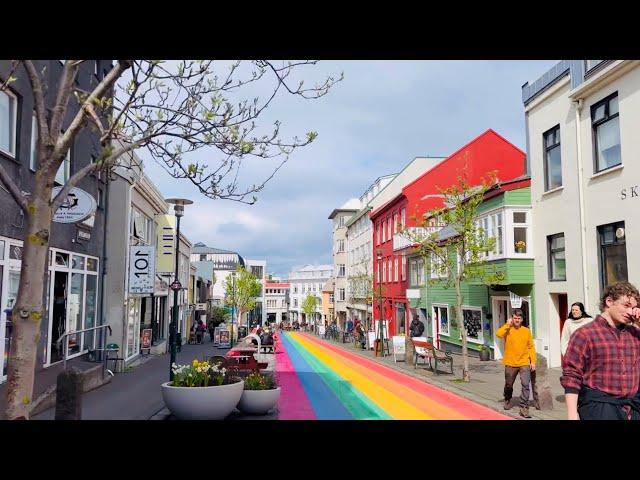 Walking in Reykjavík, Iceland  on May 11, 2024