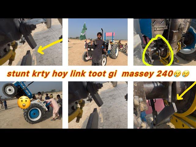 live accidentstunt krty hoy link toot gi tractor stunt240massey 240 pakistan