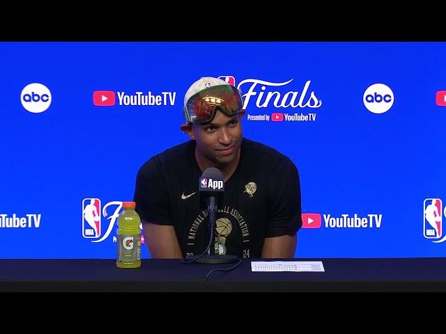 Boston Celtics' Al Horford Postgame Interview After Winning NBA Finals vs Dallas Mavericks