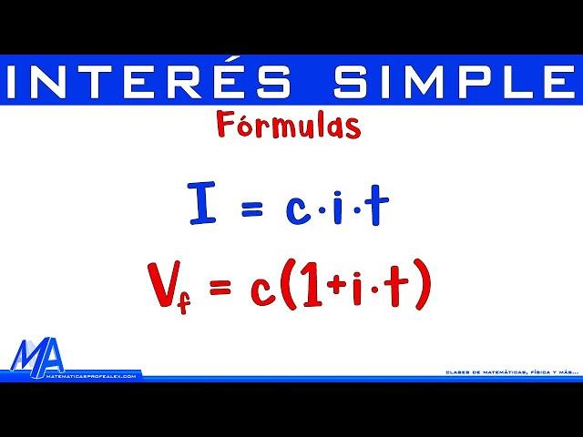 Comprendiendo las fórmulas de interés simple