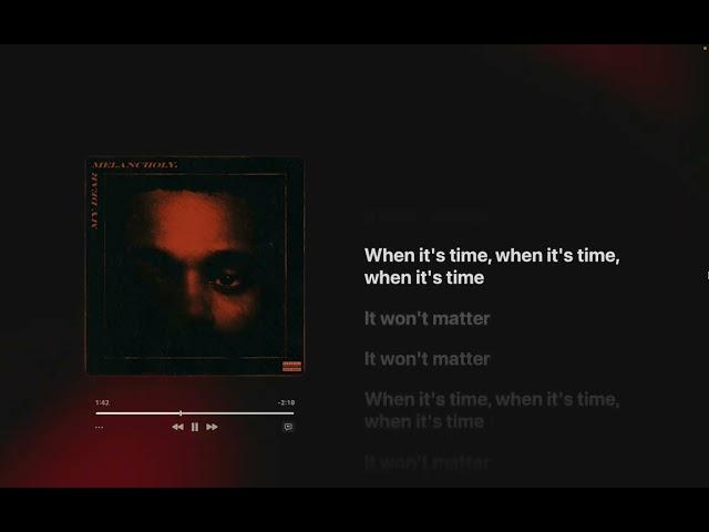 The Weeknd - I Was Never There feat. Gesaffelstein (Lyrics)