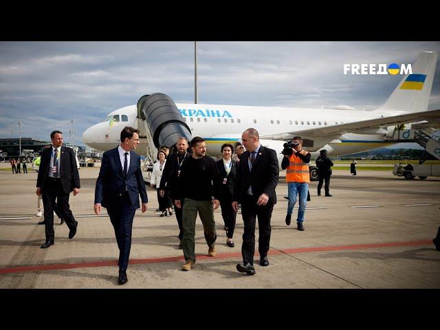 Зеленский прибыл в Швейцарию на Глобальный саммит мира. Первые кадры