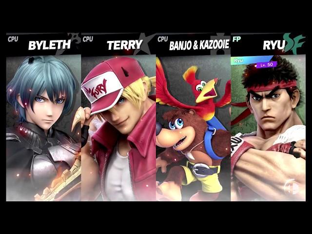 Super Smash Bros Ultimate Amiibo Fights – Byleth & Co Request 387 Byleth vs Terry vs Banjo vs Ryu