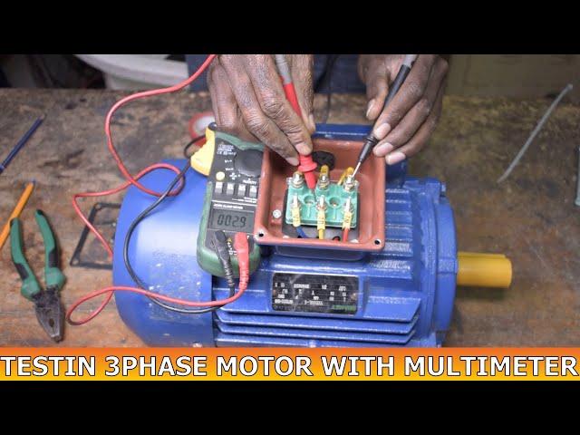 how to test 3 phase motor with multimeter