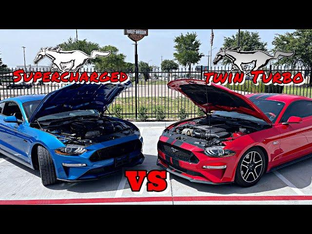 Supercharged vs Twin Turbo Mustang GT...  Which is more fun?