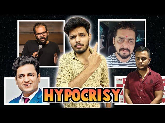 DOUBLE STANDARDS OF UNFUNNY COMEDIANS (FT. HINDUSTANI BHAU AND SHUBHAM MISHRA) | LAKSHAY CHAUDHARY