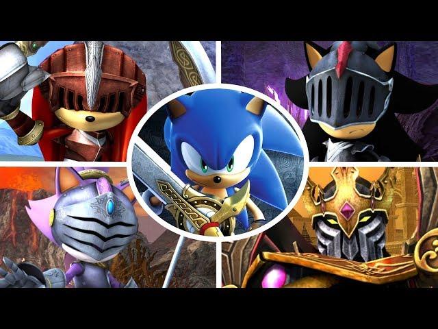 Sonic and the Black Knight - All Bosses + Cutscenes (No Damage)