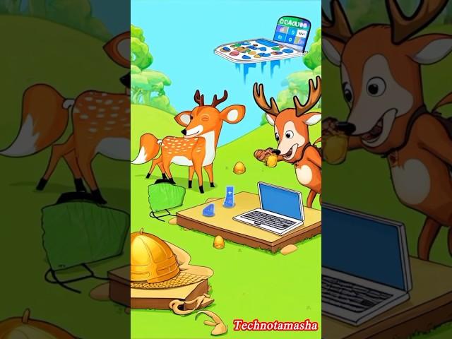 Robot Murghi Aur Anday Ka Hungama | Techno Tamasha | Funny Jungle Cartoon Story" #animatedshow#funny