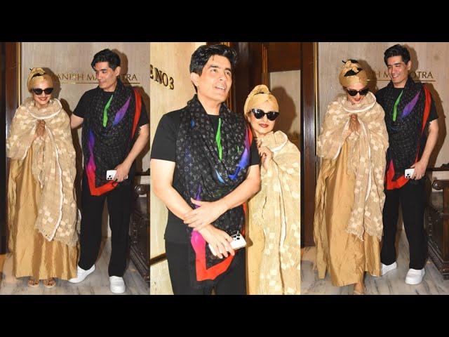 Rekha Ji Spotted at Manish Malhotra's House 