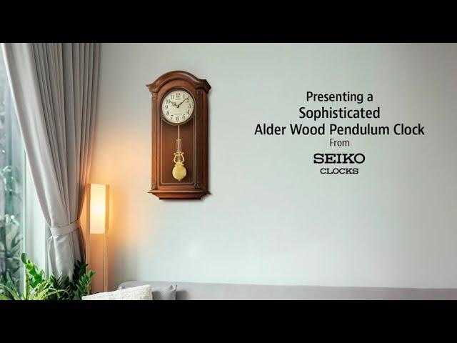 QXH066B Alder Wood Pendulum Clock