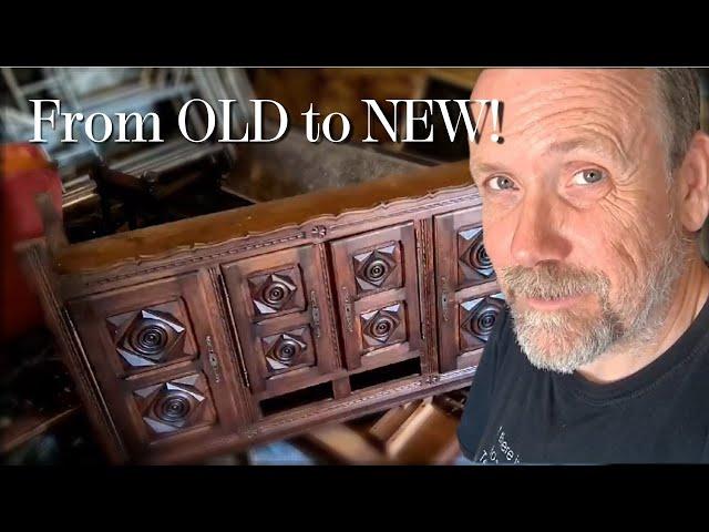 STUNNING transformation of a reclaimed sideboard