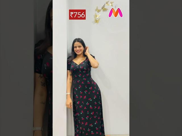 Myntra Maxi Dresses Haul from Myntra in Budget| Long Floral Dresses for Summers #myntrahaul #myntra