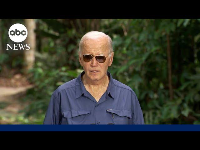 Biden makes historic trip to the Amazon rainforest