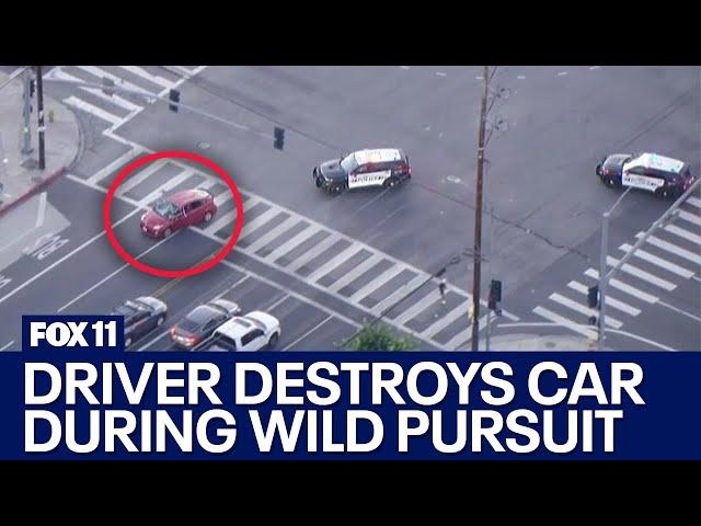 Police chase driver through LA County on 4th of July