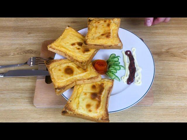 Crispy Cheese Toast, Super Easy To Make | Justin Tran