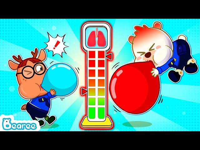 Bearee Tales  Which Little Police Has Better Health? | Kids Health Checkup | Goood Habits for Kids