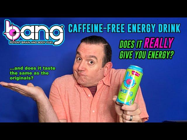 Bang Caffeine Free Energy Drink Review. Does it REALLY give you energy & taste like the original?