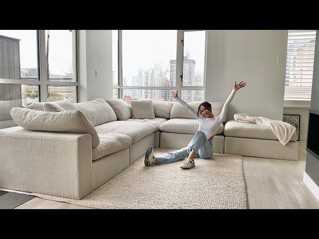 CLOUD COUCH DUPE REVIEW + interior design school