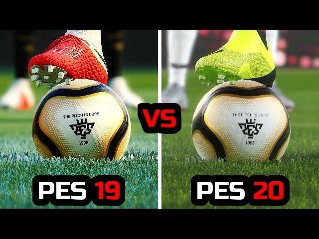 PES 19 VS PES 20 - GAMEPLAY COMPARISON