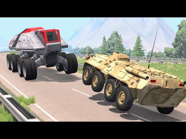 Crazy Police Chases #93 - BeamNG Drive Crashes